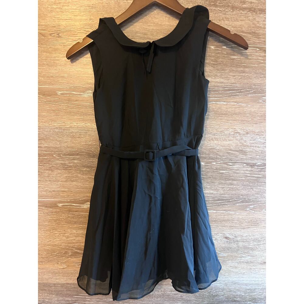Polo Ralph Lauren Dress Kids Girls Black Size 8 Peter Pan Neck Classic Party